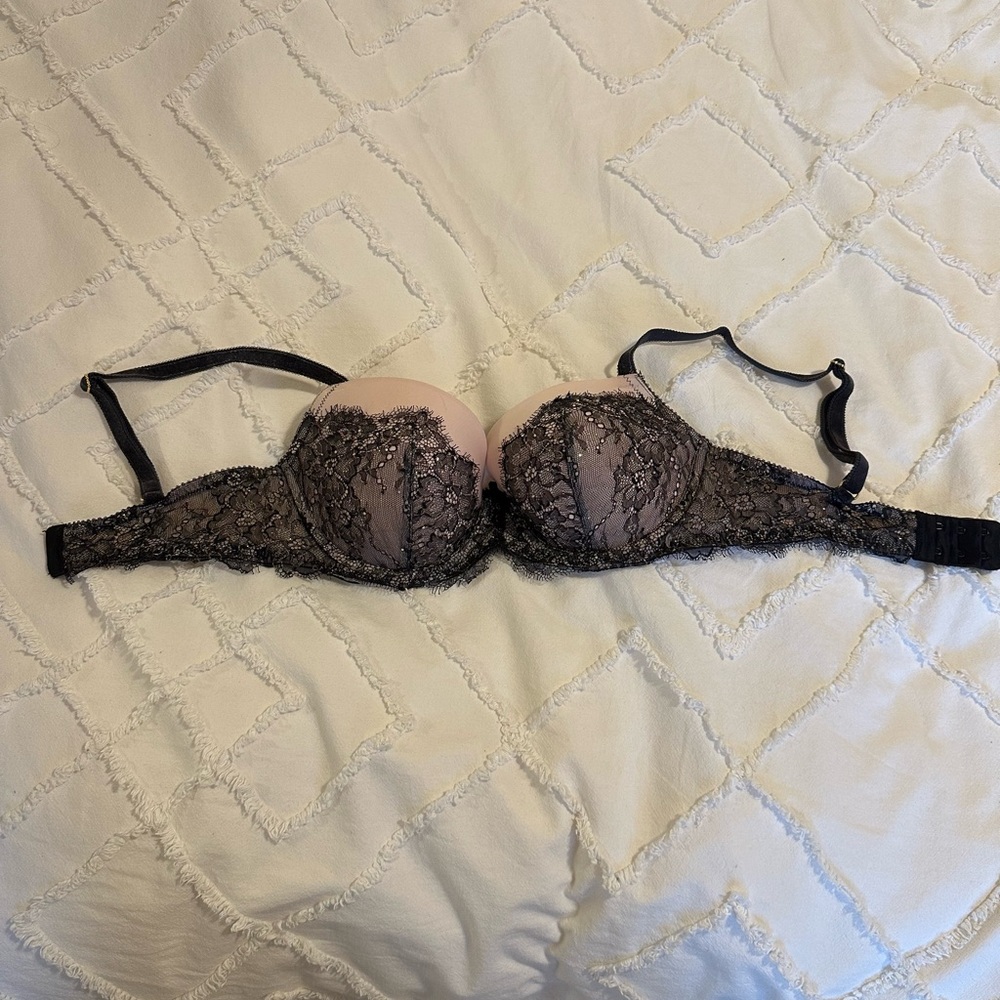 Victoria’s Secret Pink Lace and Rhinestone Bra